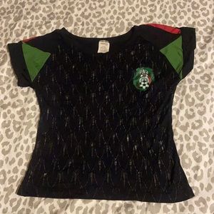 Mexico Soccer crop top